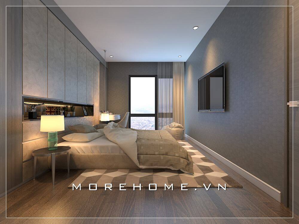 Mẫu trang trí phòng ngủ chung cư hiện đại, đơn giản nhưng vẫn đảm bảo tính tiện nghi cần thiết nhất